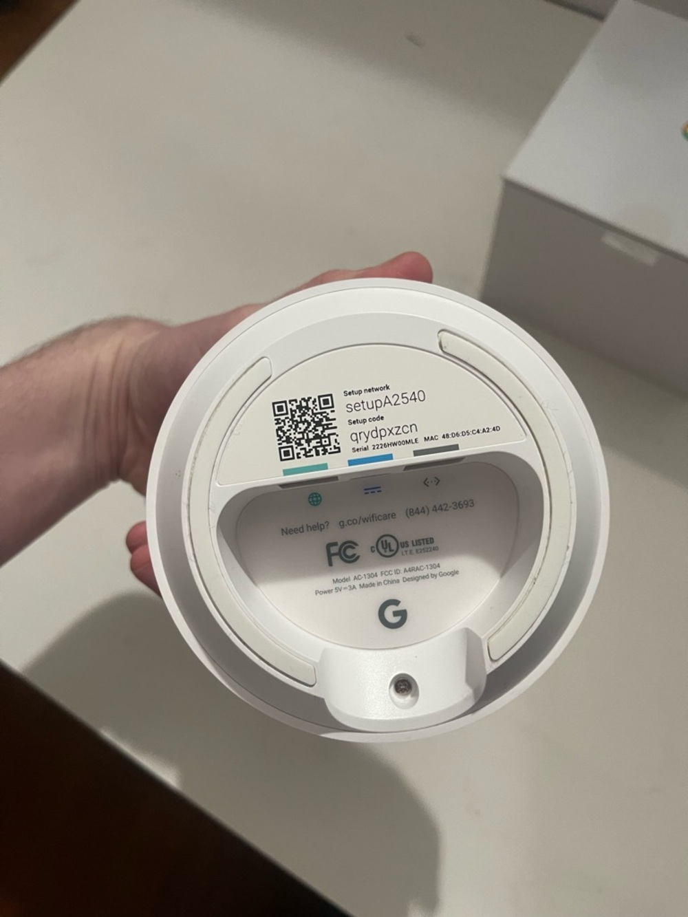 Google Nest WiFi Router - White - Picture 3 of 3
